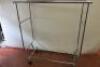 Langria Folding Mobile Clothes Rail. Size H140cm x W130cm x D60cm. - 2