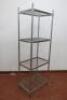 4 Tier Adjustable Wire Shelving Kit. Comes with 4 Uprights, 4 Shelves & Shelf Clips. Size H170cm x W60cm x D60cm. - 2