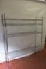 4 Tier Chrome Adjustable Wire Shelving Kit. Comes with 4 Uprights,4 Shelves & Shelf Clips. Size H182cm x W150cm x D40cm. - 2