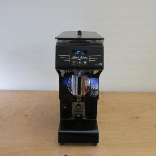 Victoria Arduino Matt Black On Demand Coffee Grinder, Model Mythos 1,Serial Number RC0011912043633, DOM 03/2019. RRP £2388.00. Comes with BH Coffee Tamper & Case.