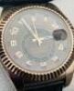 Rolex Rose Gold Sky-Dweller, Oyster Perpetual Mens Wristwatch with Genuine Brown Alligator Strap and Rose Gold Glasp. - 8