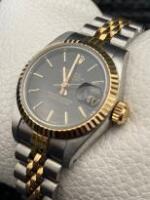 Vintage Rolex Oyster Perpetual Datejust 69173, Ladies Bi-Metal Stainless Steel & Yellow Gold Automatic Wristwatch.