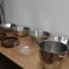 Assortment of Colanders, Mixing Bowls & Wooden Fruit Bowls. Size 2 x 39cm, 2 x 35cm & 2 x 24 cm.As Viewed/Pictured.   - 4