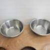 Assortment of Colanders, Mixing Bowls & Wooden Fruit Bowls. Size 2 x 39cm, 2 x 35cm & 2 x 24 cm.As Viewed/Pictured.   - 6