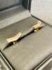 Rare Pair of 18k Gold Vertu Cufflinks in Display Box. Stamped Vertu with Logo, 18k & 750 with Hallmarks, Total Weight 15g. - 5