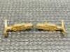 Rare Pair of 18k Gold Vertu Cufflinks in Display Box. Stamped Vertu with Logo, 18k & 750 with Hallmarks, Total Weight 15g. - 7