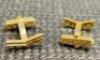 Rare Pair of 18k Gold Vertu Cufflinks in Display Box. Stamped Vertu with Logo, 18k & 750 with Hallmarks, Total Weight 15g. - 11