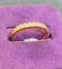18k Gold Diamond Eternity Ring with 7 x Inset Diamonds, Hallmarks (R010W)