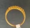 18k Gold Diamond Eternity Ring with 7 x Inset Diamonds, Hallmarks (R010W) - 3