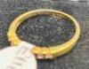 18k Gold Diamond Eternity Ring with 7 x Inset Diamonds, Hallmarks (R010W) - 8