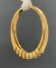 18k Gold Diamond Eternity Ring with 7 x Inset Diamonds, Hallmarks (R010W) - 9