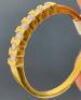 18k Gold Diamond Eternity Ring with 7 x Inset Diamonds, Hallmarks (R010W) - 11
