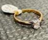 18ct Gold Diamond Solitaire Ring with Hallmarks (ANV10V) - 9
