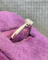 Platinum Solitaire .30ct Diamond Ring with Hallmarks (ANV12V)