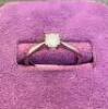 Platinum Solitaire .30ct Diamond Ring with Hallmarks (ANV12V) - 2