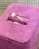 Platinum Solitaire .30ct Diamond Ring with Hallmarks (ANV12V) - 3