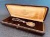 Robert Kunz - Goldschmied Gstaad Silver & Gold Keychain. Stamped Silver 925 & Gold 750, Total Weight 16g. Comes in Original Case. - 3