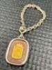 Robert Kunz - Goldschmied Gstaad Silver & Gold Keychain. Stamped Silver 925 & Gold 750, Total Weight 16g. Comes in Original Case. - 4