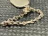 Robert Kunz - Goldschmied Gstaad Silver & Gold Keychain. Stamped Silver 925 & Gold 750, Total Weight 16g. Comes in Original Case. - 7