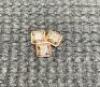 3 x Square Cut Diamonds in 18ct Rose Gold Metal Clasp - 5
