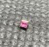 Pink Square Cut Diamond in 18ct White Gold Clasp - 2