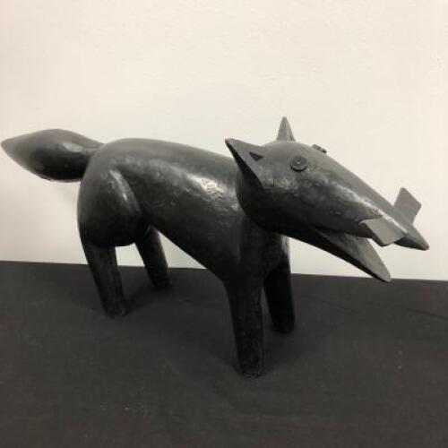 Richard W Boardman (1944-) 'Fox IV Standing Fox', Limited Edition 2 of 10&nbsp;with Signed Certificate of Authenticity Bronze Sculpture.Size 8.5" x 4" x 19"
