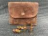 Pair of Van Cleef & Arpels (VCA) 18k Gold (750) Bar Cufflinks with Red Stones Set Around Centre, S/N B9020G31. Comes in Pouch. - 2