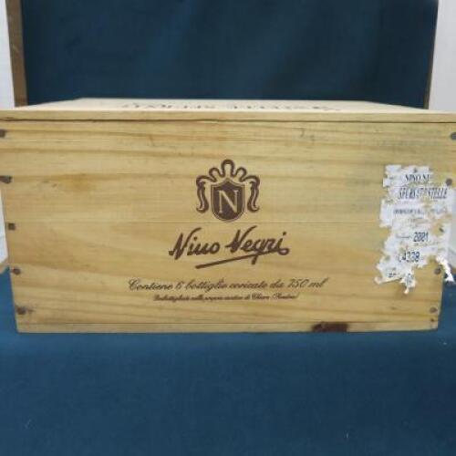 Case of 6 Nino Negri 5 Stelle Sfursat 2001, 75cl, Red Wine. Comes in Wooden Case.