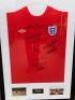 Framed & Glazed Signed 1966 World Cup England Shirt with Certificate of Authenticity. - 3