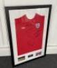 Framed & Glazed Signed 1966 World Cup England Shirt with Certificate of Authenticity.