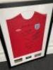 Framed & Glazed Signed 1966 World Cup England Shirt with Certificate of Authenticity. - 2