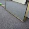 Contemporary Full Length, Gold Metal Framed, Tri Folding, Double Sided, Bevel Edged Mirror. Size H200 x W180 x D5cm. NOTE: small chip to mirror (As Viewed/Pictured). Un-assembled for collection and mirrors are extremely heavy. - 7