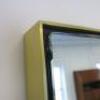 Contemporary Full Length, Gold Metal Framed, Tri Folding, Double Sided, Bevel Edged Mirror. Size H200 x W180 x D5cm. NOTE: small chip to mirror (As Viewed/Pictured). Un-assembled for collection and mirrors are extremely heavy. - 10