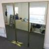 Contemporary Full Length, Gold Metal Framed, Tri Folding, Double Sided, Bevel Edged Mirror. Size H230 x W180 x D5cm. NOTE: Un-assembled for collection and mirrors are extremely heavy. - 4