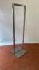 Brushed Stainless Steel Clothes Rail. Size H170cm x W50cm x D50cm. NOTE: base is extremely heavy. - 2
