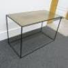 Metal Framed Display Table with Wooden Insert. Size H55cm x W86cm x D43cm. - 4