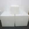 3 x Assorted Sized LED Cube Light. Size 2 x 60cm Cubed & 1 x 35cm Cubed. NOTE: requires power supply. - 4