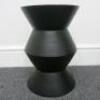 Black Painted Wooden Stool. Size H44cm x Dia 30cm - 2