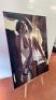 Lady with Handbag, Self Adhesive Vinyl Print, Mounted on Di-Bond with Aluminium Frame. Size H130cm x W100cm. - 2