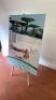 Lady with Shorts, Self Adhesive Vinyl Print, Mounted on Di-Bond with Aluminium Frame. Size H113cm x W84cm. - 3