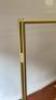 Gold Effect Metal Double Fold Out Clothes Rail. Size H152cm x W127cm x D20cm. Approx Overall Length 2.5m. - 4