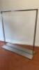 Brushed Stainless Steel Clothes Rail. Size H170cm x W160cm x D50cm. NOTE: base is extremely heavy. - 2
