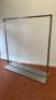 Brushed Stainless Steel Clothes Rail. Size H170cm x W160cm x D50cm. NOTE: base is extremely heavy. - 2