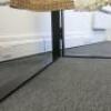 Black Tri Folding, Commercial Shop Display Iron Clothes Rail with Gold Coloured Hanging Bar. Size H160 x W130 x D9cm. Approx Overall Length 3.9m. NOTE: Un-assembled for collection and clothes rails are extremely heavy. - 13