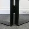 Black Tri Folding, Commercial Shop Display Iron Clothes Rail with Gold Coloured Hanging Bar. Size H160 x W115 x D9cm. Approx Overall Length 3.5m. NOTE: Un-assembled for collection and clothes rails are extremely heavy - 12
