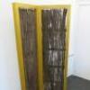 Gold 2 Panel Metal Box Frame Screen Room Divider with Tree Branch Insert. Size H180 x W100 x D5cm. - 4