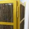 Gold 2 Panel Metal Box Frame Screen Room Divider with Tree Branch Insert. Size H180 x W100 x D5cm. - 7