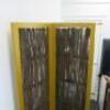 Gold 2 Panel Metal Box Frame Screen Room Divider with Tree Branch Insert. Size H180 x W100 x D5cm. - 8