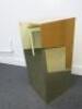6 x Assorted Sized Gold Di-Bond Butler Finish Display Plinths to Include: 1 x H100cm x W30cm x D25cm, 3 x H60cm x W30cm x D25cm & 2 x H30cm x W30cm x D25cm. - 3