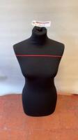 Female Dressmakers Torso Display Mannequin with Removable Jersey Cover.